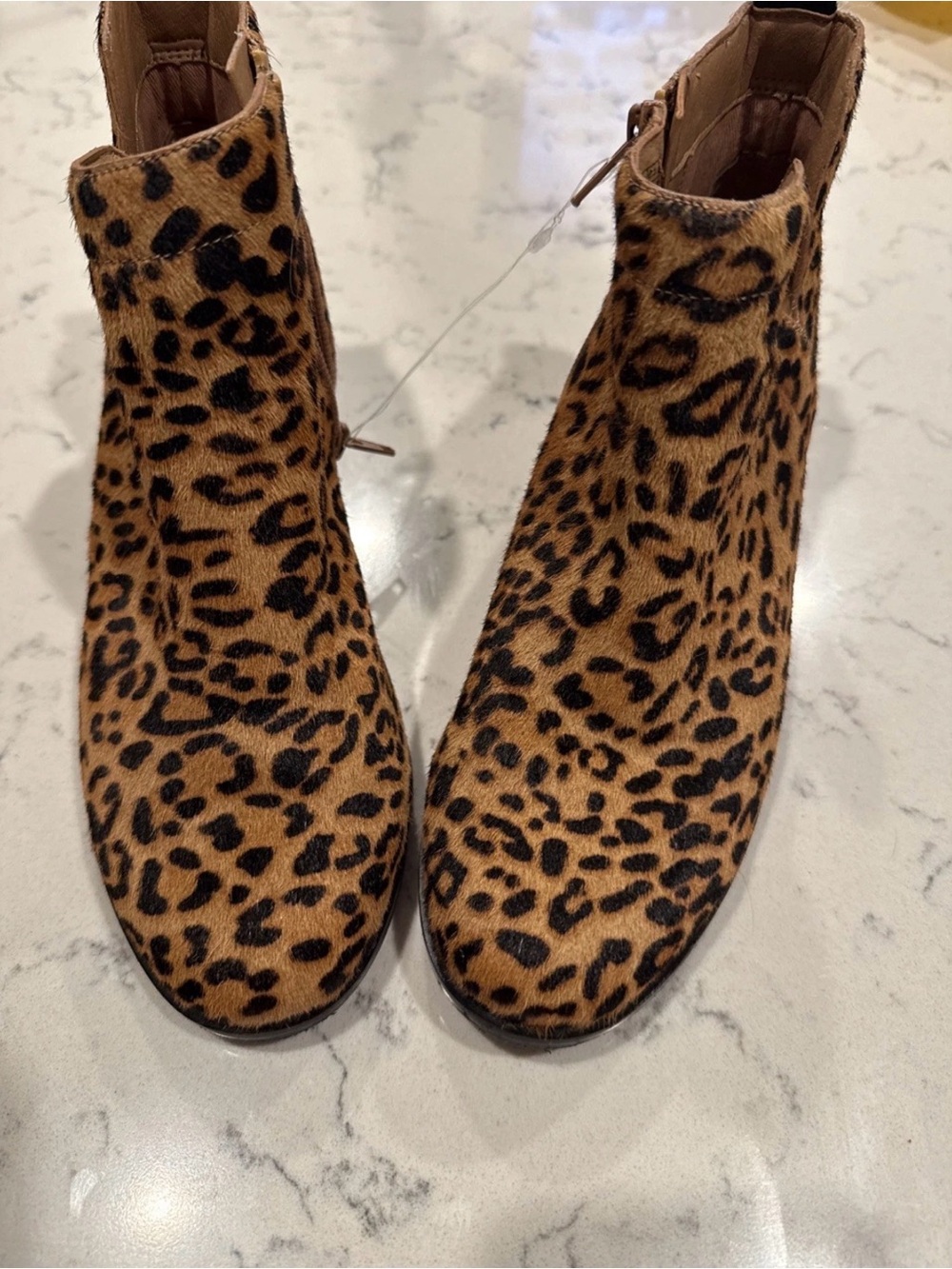Vionic Leopard-Print Ankle Boots - Brown/Black